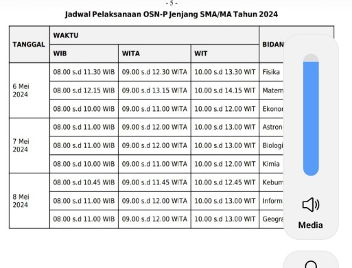 Jadwal