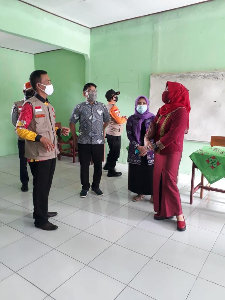 Kunjungan satgas covid lampung utara ke sman 3 kotabumi
