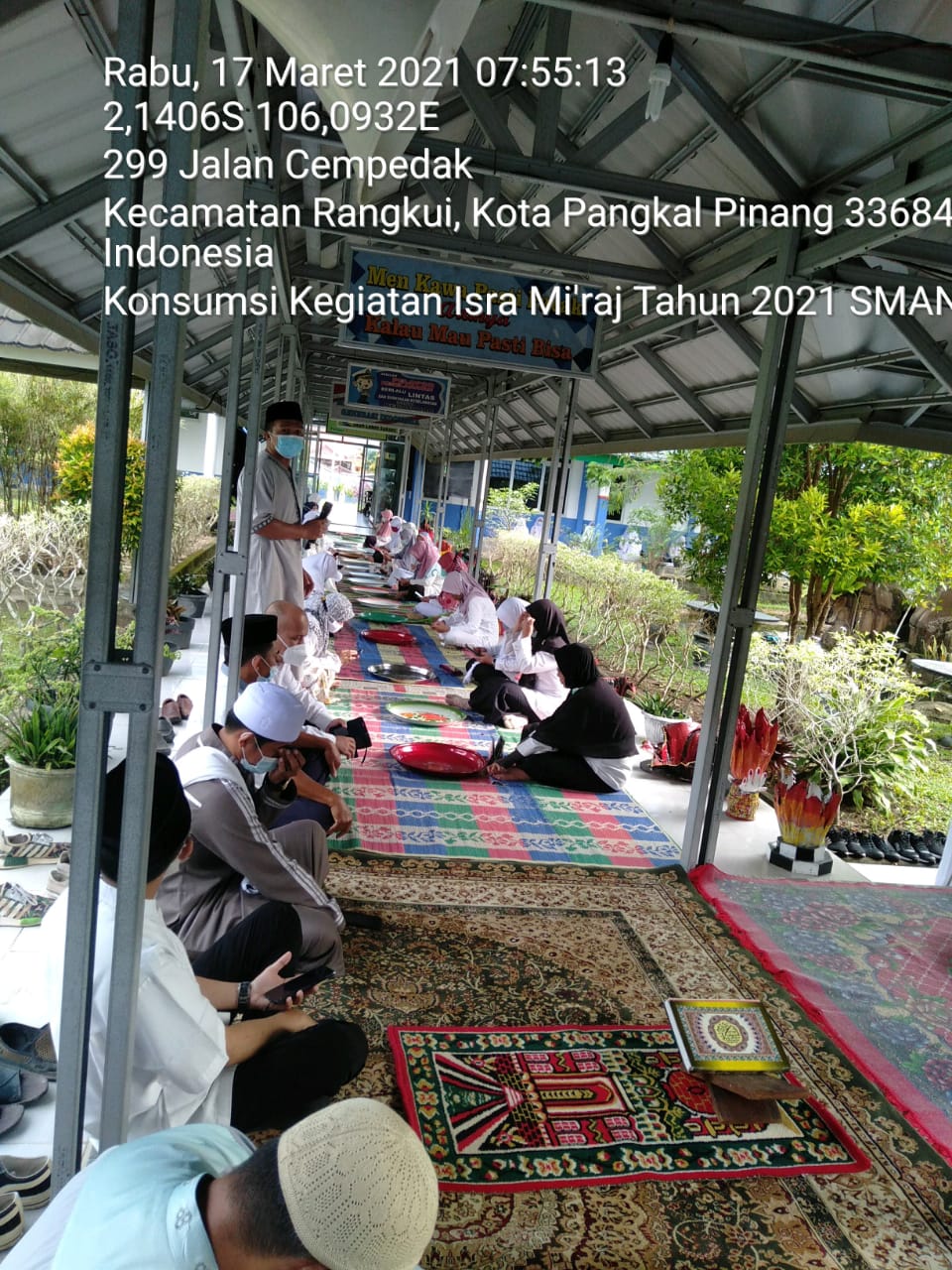 Kegiatan Isra'Miraj 2021 SMAN 3 PANGKALPINANG