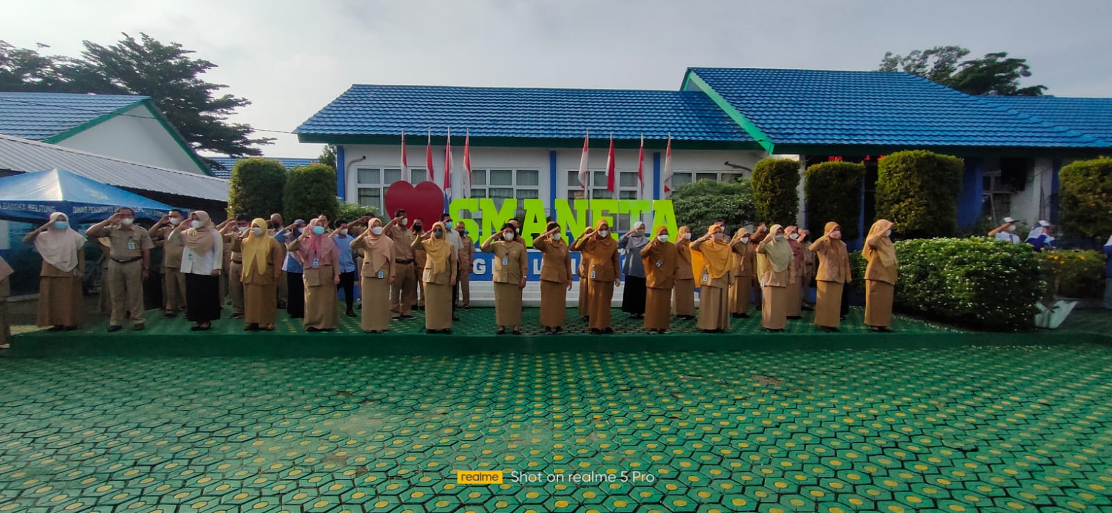 Upacara Bendera Hari Pertama di Tahun 2022