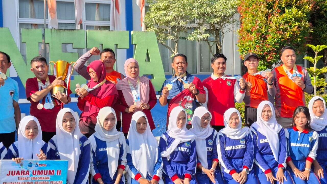 Juara umum 2 Kejurda Pelajar Kota Pangkalpinang