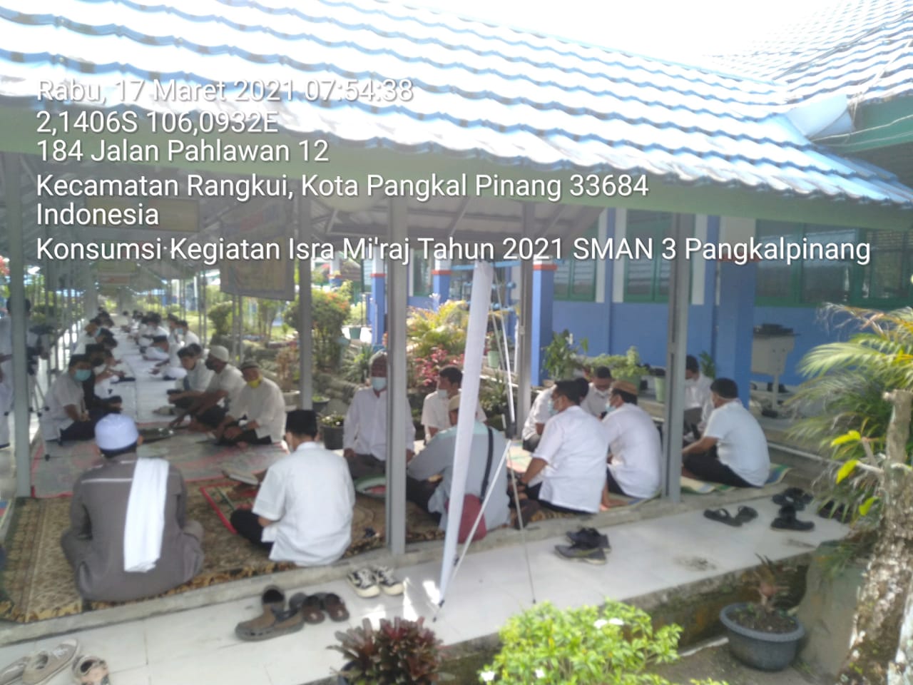 Kegiatan Isra'Miraj 2021 SMAN 3 PANGKALPINANG