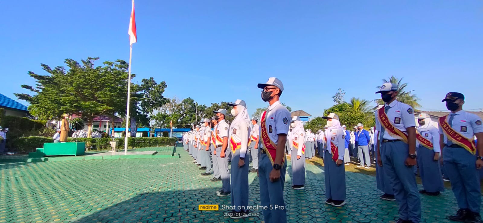 Pelantikan Pengurus OSIS dan MPK SMANETA 2021-2022