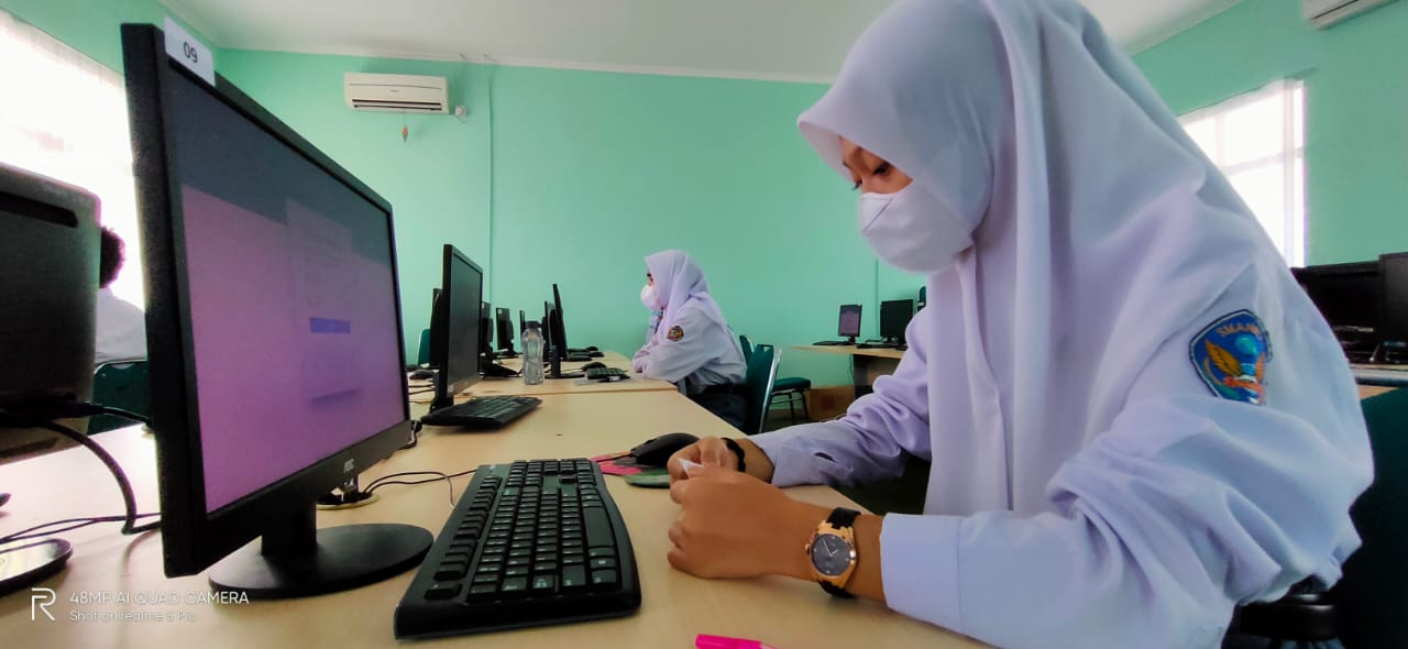 Pelaksanaan ANBK SMA Negeri 3 Pamgkalpinang 2021