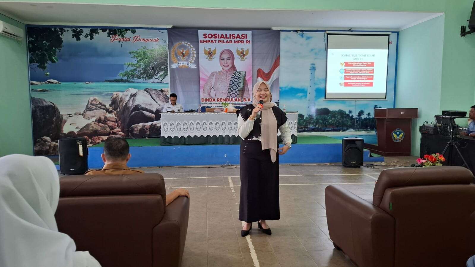Sosialisasi 4 Pilar MPR RI, Dinda Rembulan, B.A