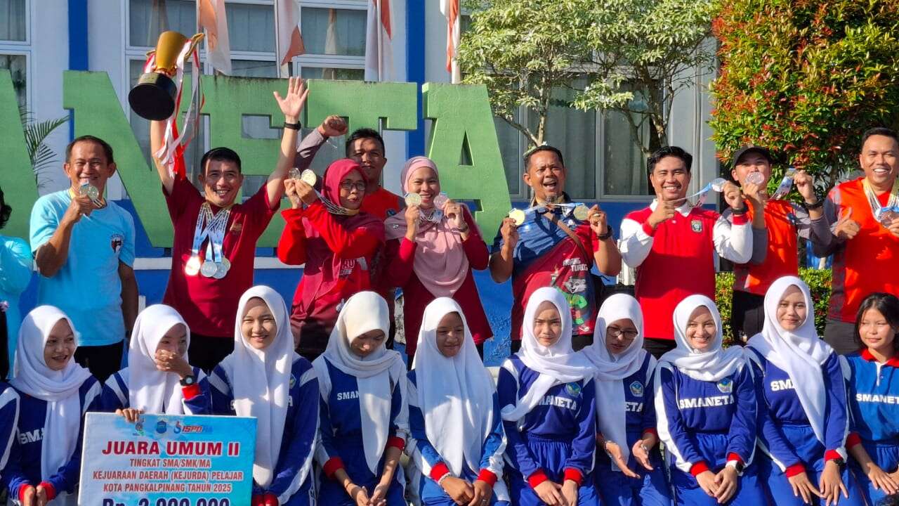 Juara umum 2 Kejurda Pelajar Kota Pangkalpinang