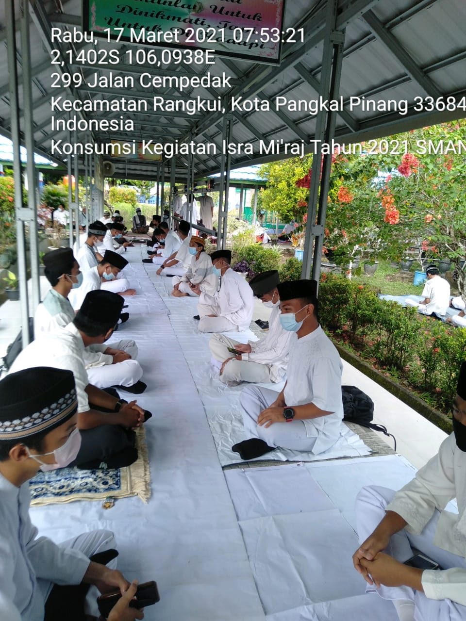 Kegiatan Isra'Miraj 2021 SMAN 3 PANGKALPINANG
