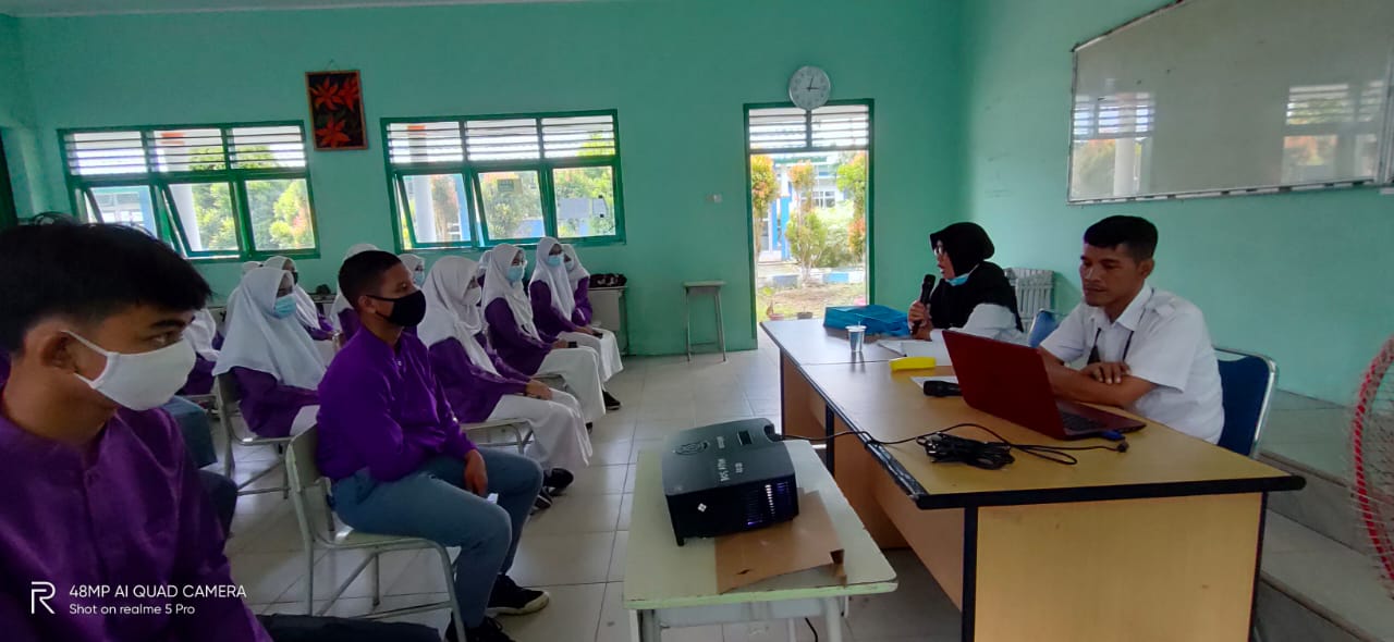 Sosialisasi Persiapan Pemebelajaran tatap muka dan sistem SeleksiMPTN 2021 dengan Siswa