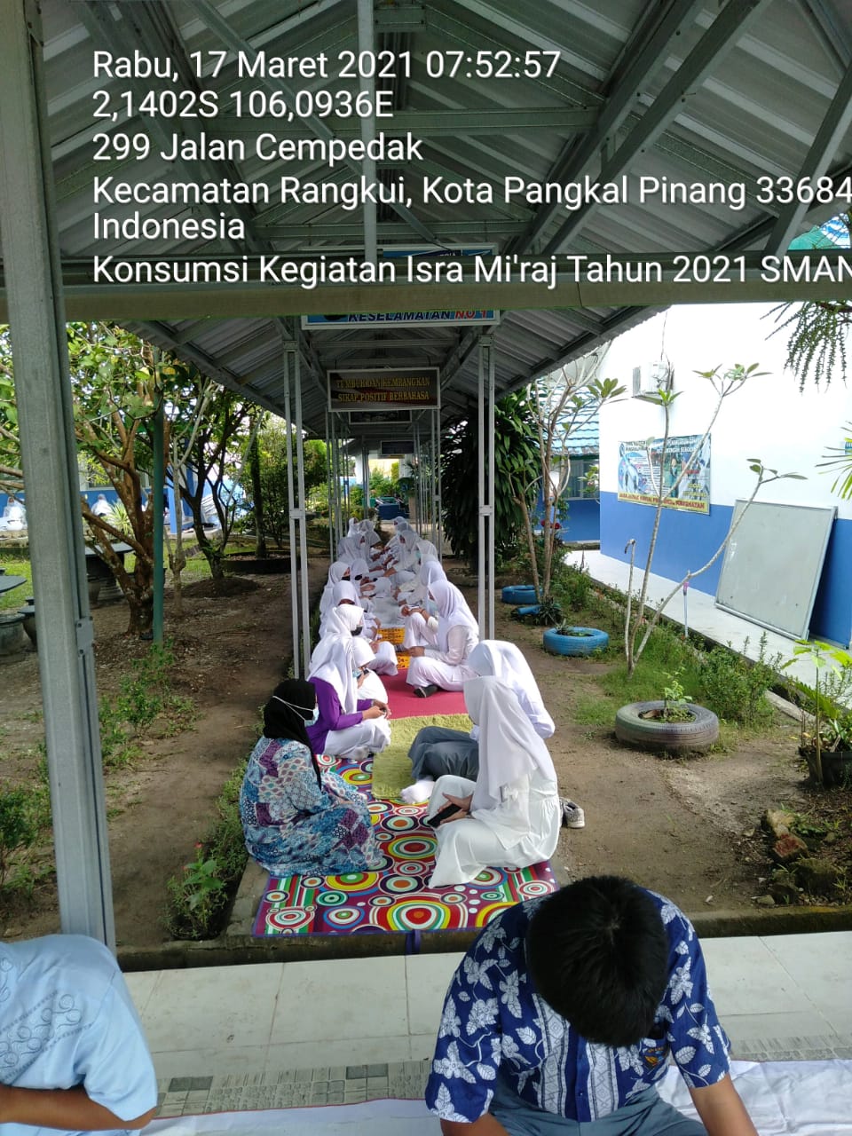 Kegiatan Isra'Miraj 2021 SMAN 3 PANGKALPINANG