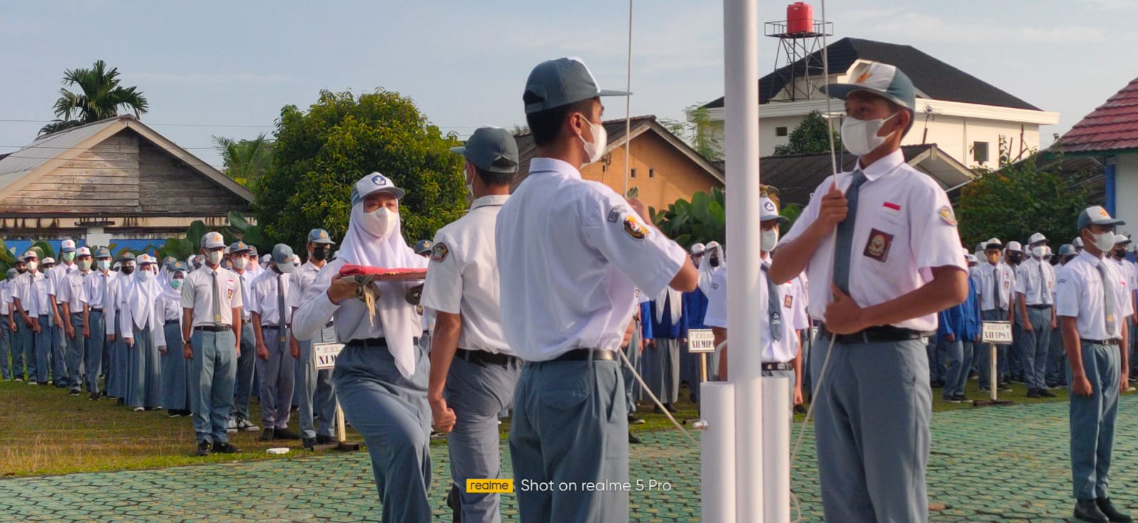 Upacara Bendera Hari Pertama di Tahun 2022
