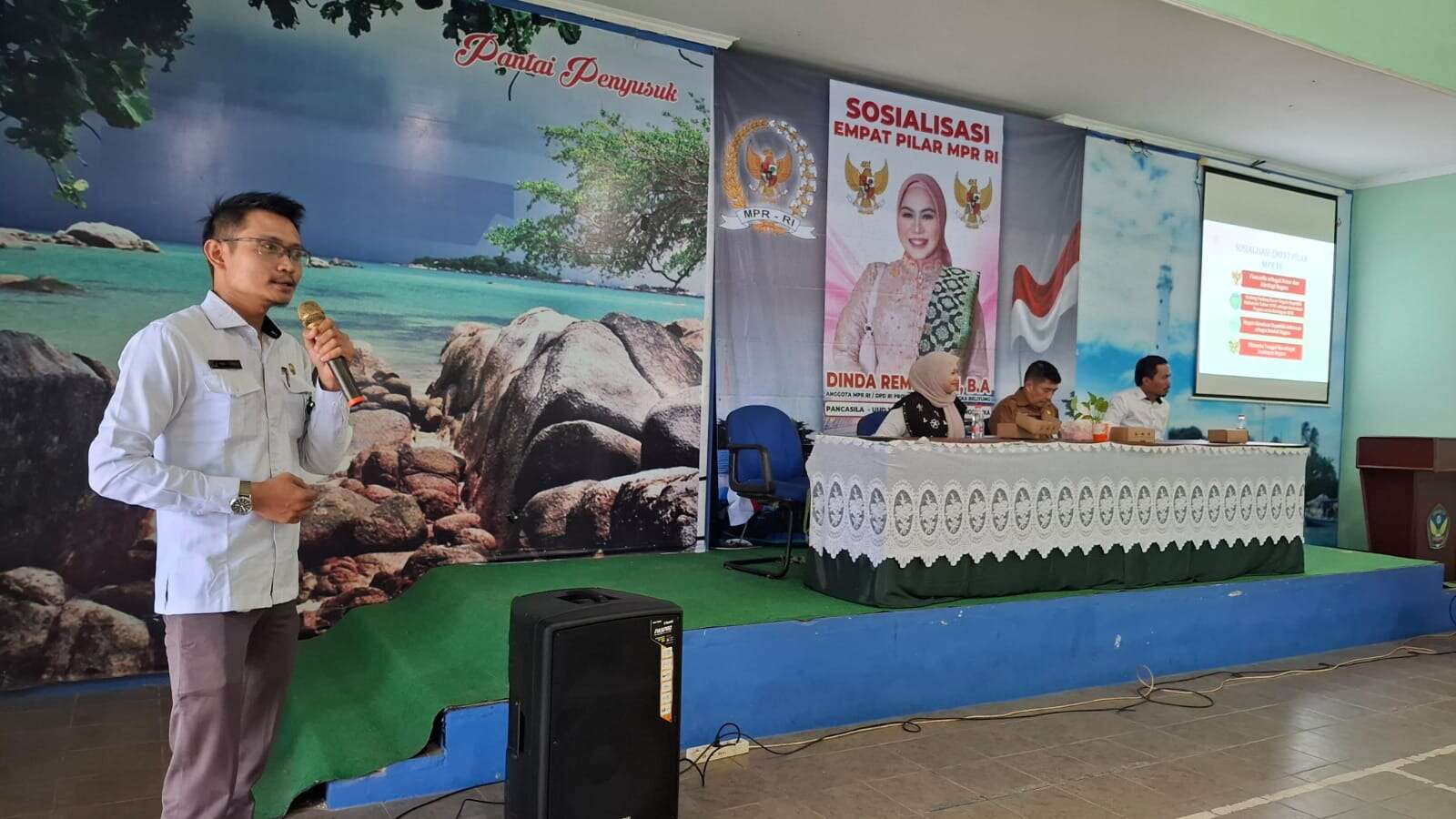 Sosialisasi 4 Pilar MPR RI, Dinda Rembulan, B.A