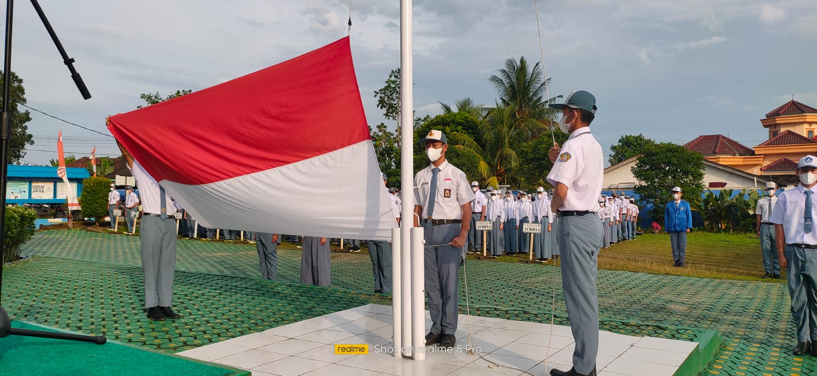 Upacara Bendera Hari Pertama di Tahun 2022