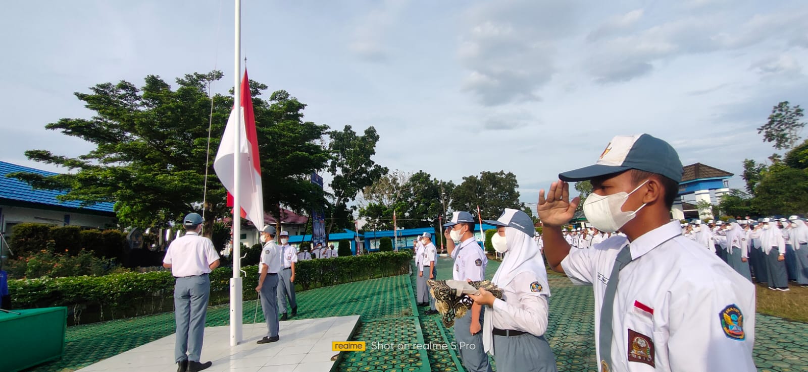 Upacara Bendera Hari Pertama di Tahun 2022