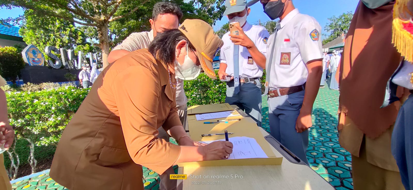 Pelantikan Pengurus OSIS dan MPK SMANETA 2021-2022