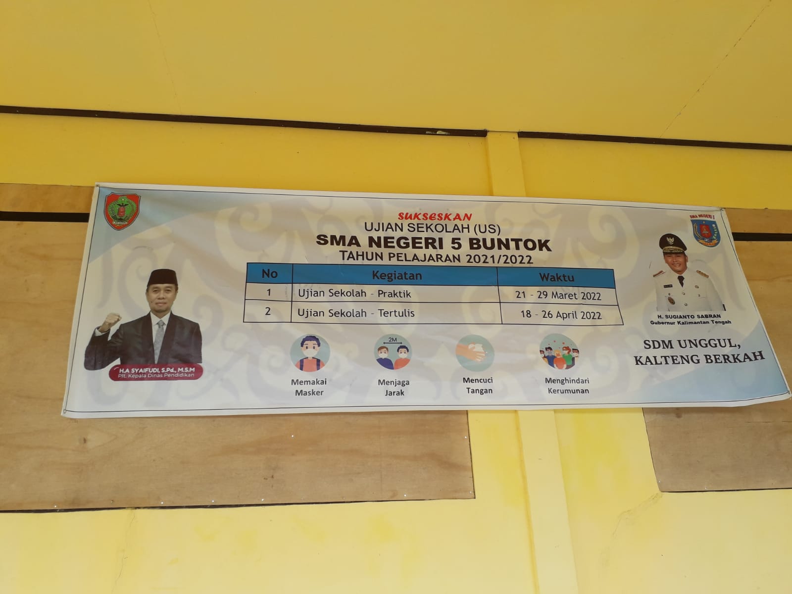 Pelaksanaan Ujian Sekolah 2021/2022