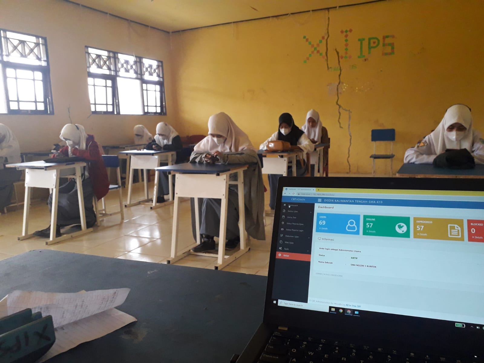 Simulasi Ujian Sekolah Berbasis Komputer dan Android SMAN 5 Buntok Tahun 2022