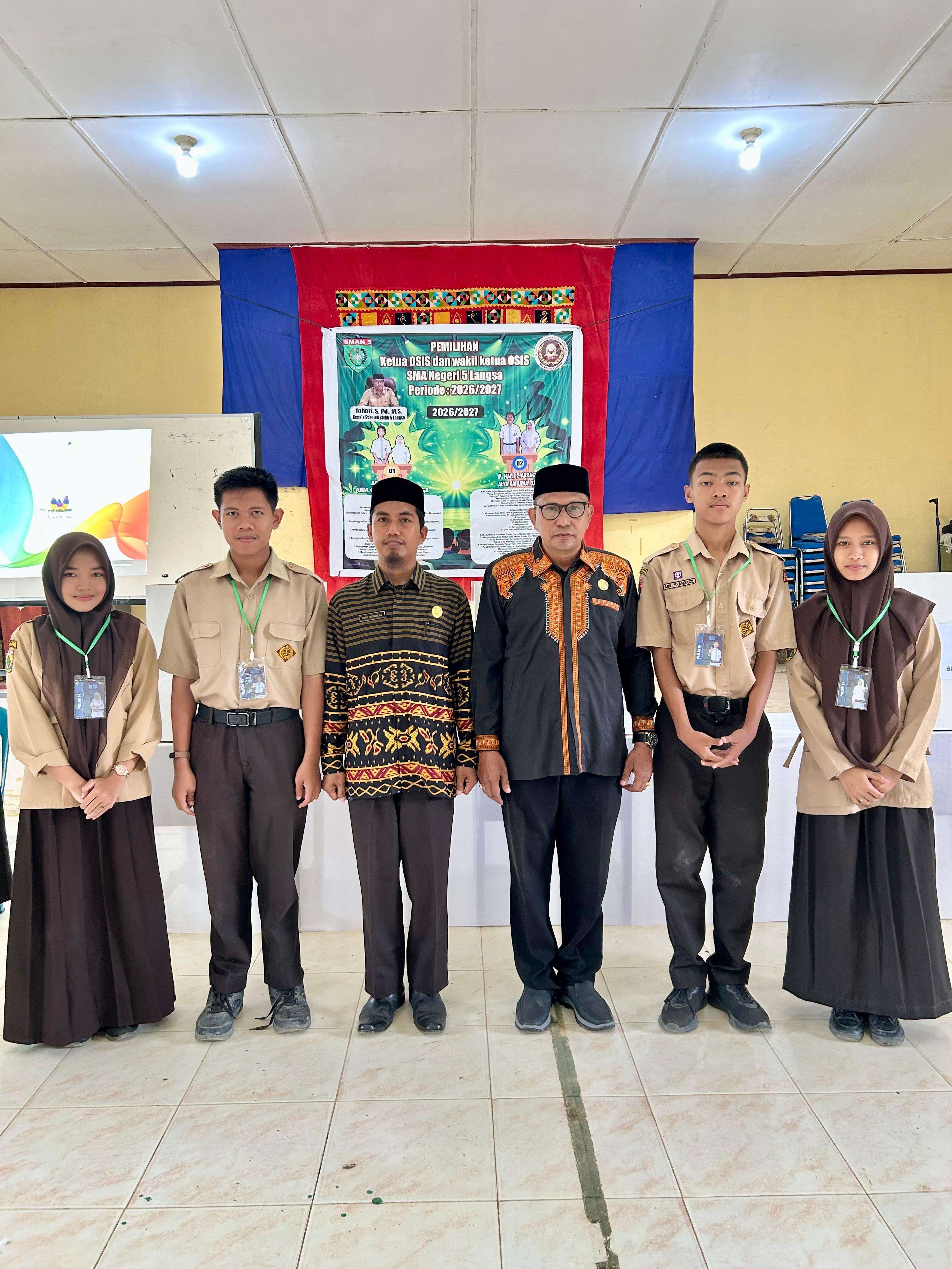 Demokrasi Hidup di SMAN 5 Langsa! Pemilihan Ketua OSIS 2026/2027