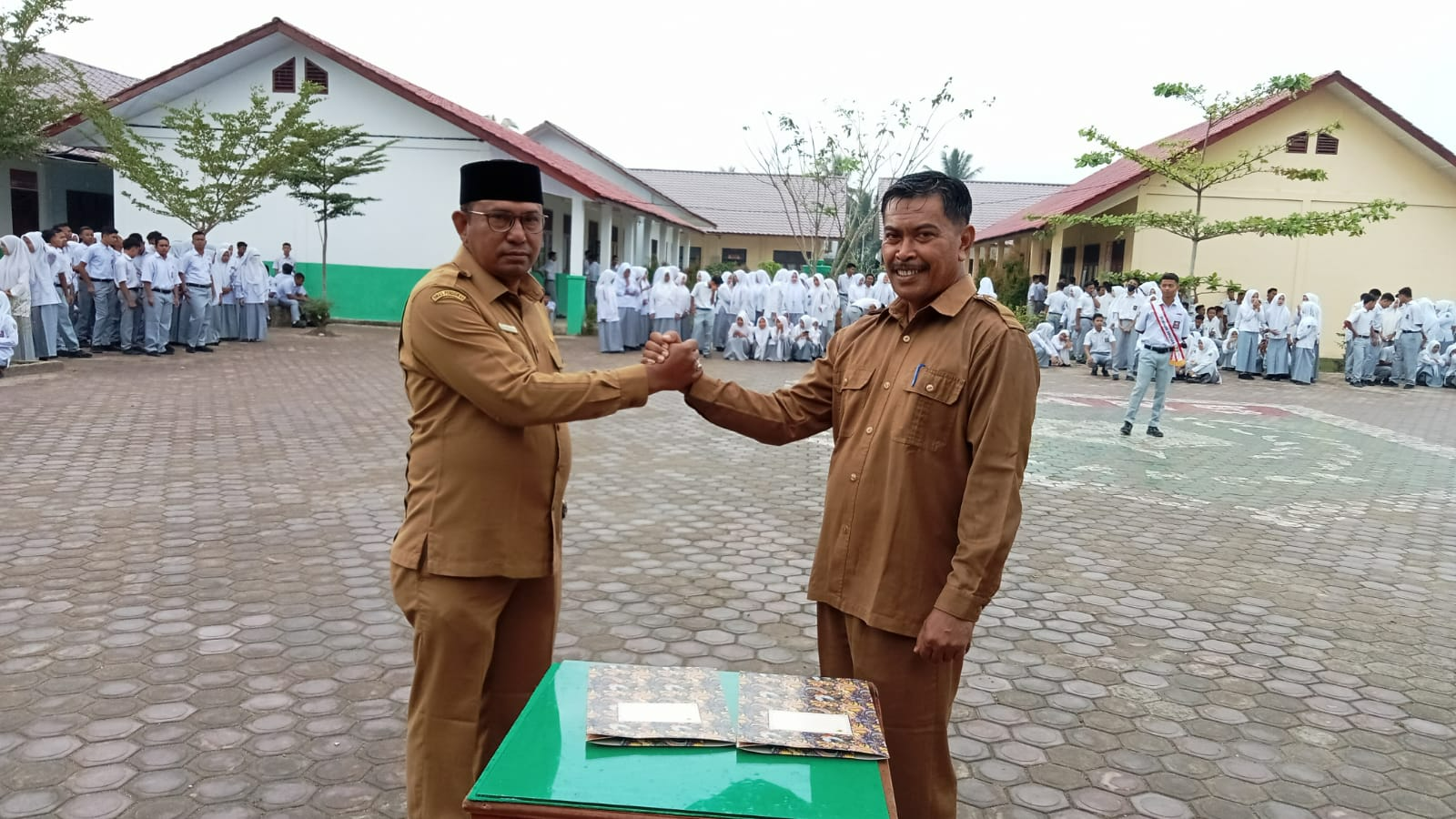SMAN 5 Langsa melakukan MOu dengan Perpustakaan Daerah Langsa
