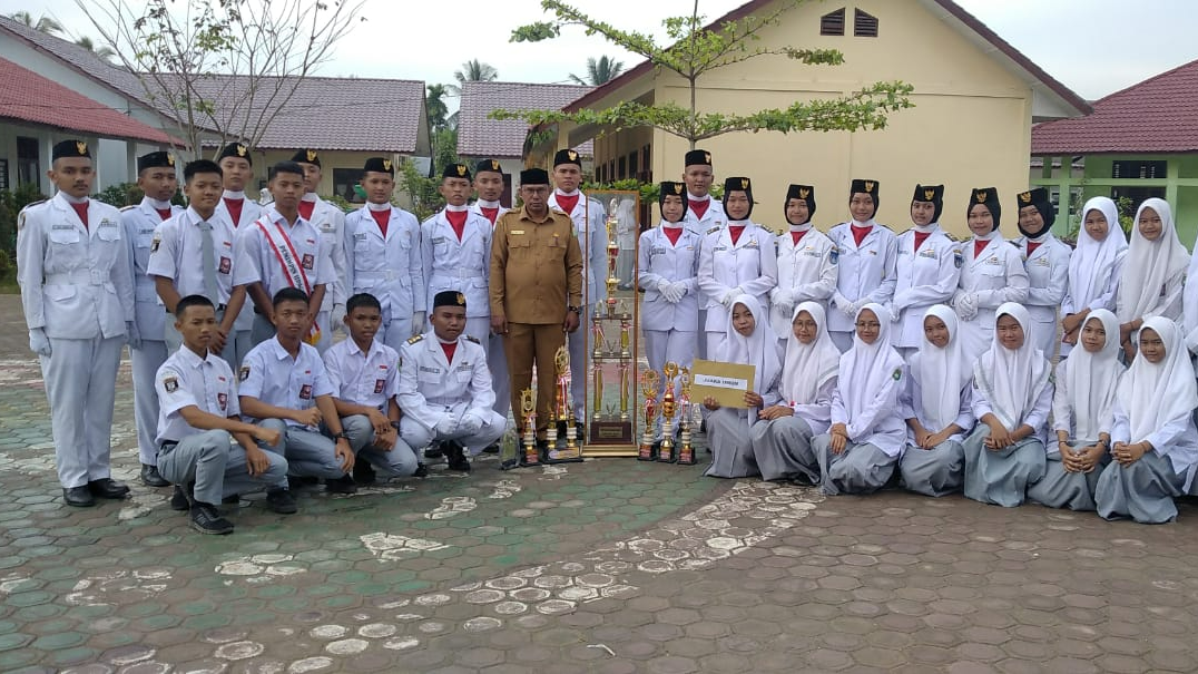 Tim PASKIBRA SMAN 5 LANGSA Meraih Juara Umum Action Rimba III, 13 Februari 2023