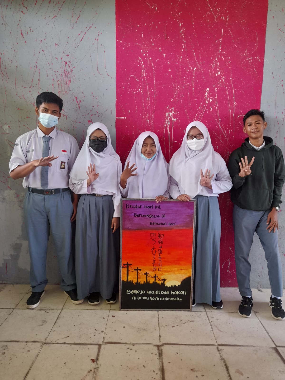 HASIL PRAKTEK MATA PELAJARAN BAHASA JEPANG KELAS XII MIPA SMAN 8 MANDAU