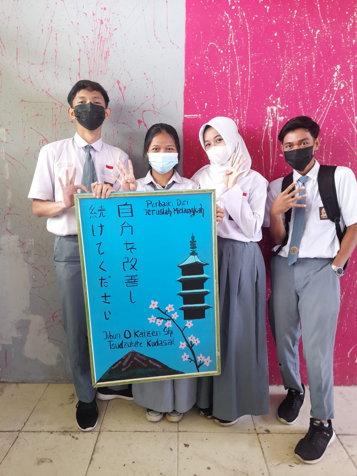 HASIL PRAKTEK MATA PELAJARAN BAHASA JEPANG KELAS XII MIPA SMAN 8 MANDAU