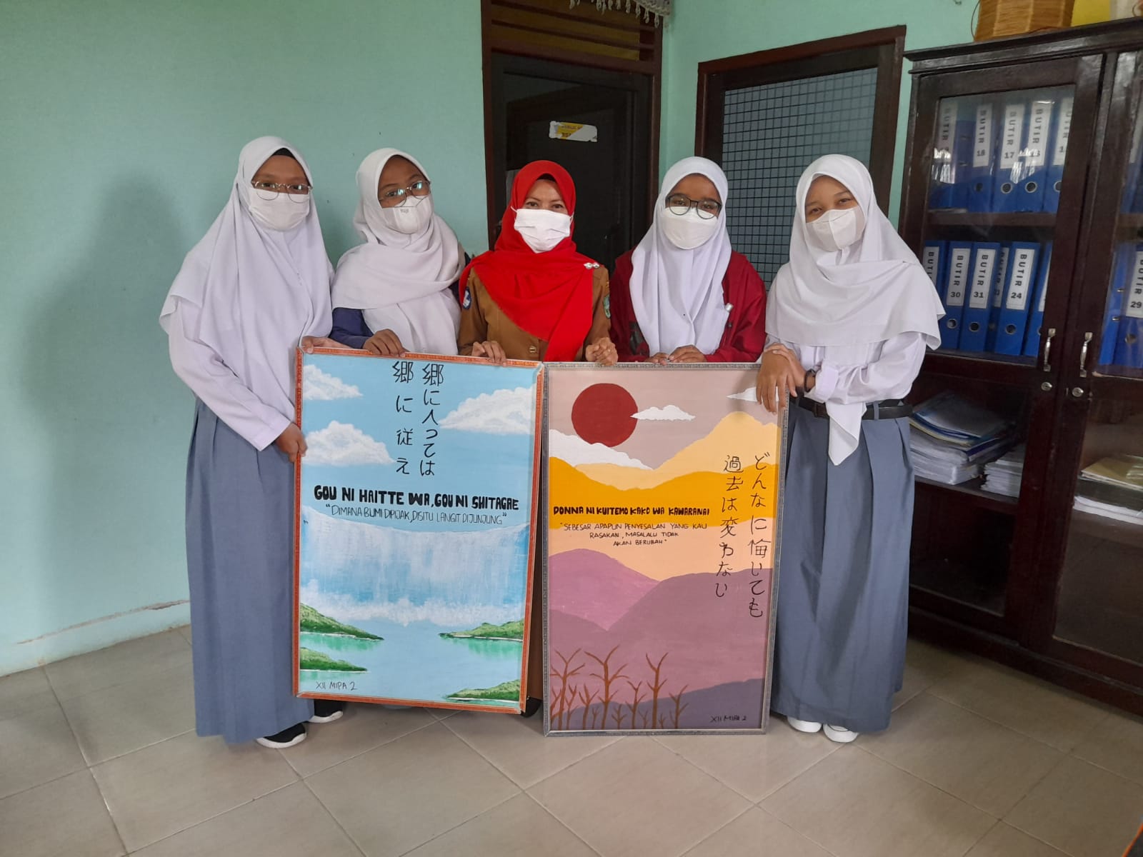 HASIL PRAKTEK MATA PELAJARAN BAHASA JEPANG KELAS XII MIPA SMAN 8 MANDAU