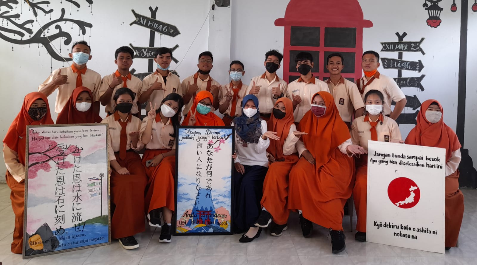 HASIL PRAKTEK MATA PELAJARAN BAHASA JEPANG KELAS XII MIPA SMAN 8 MANDAU