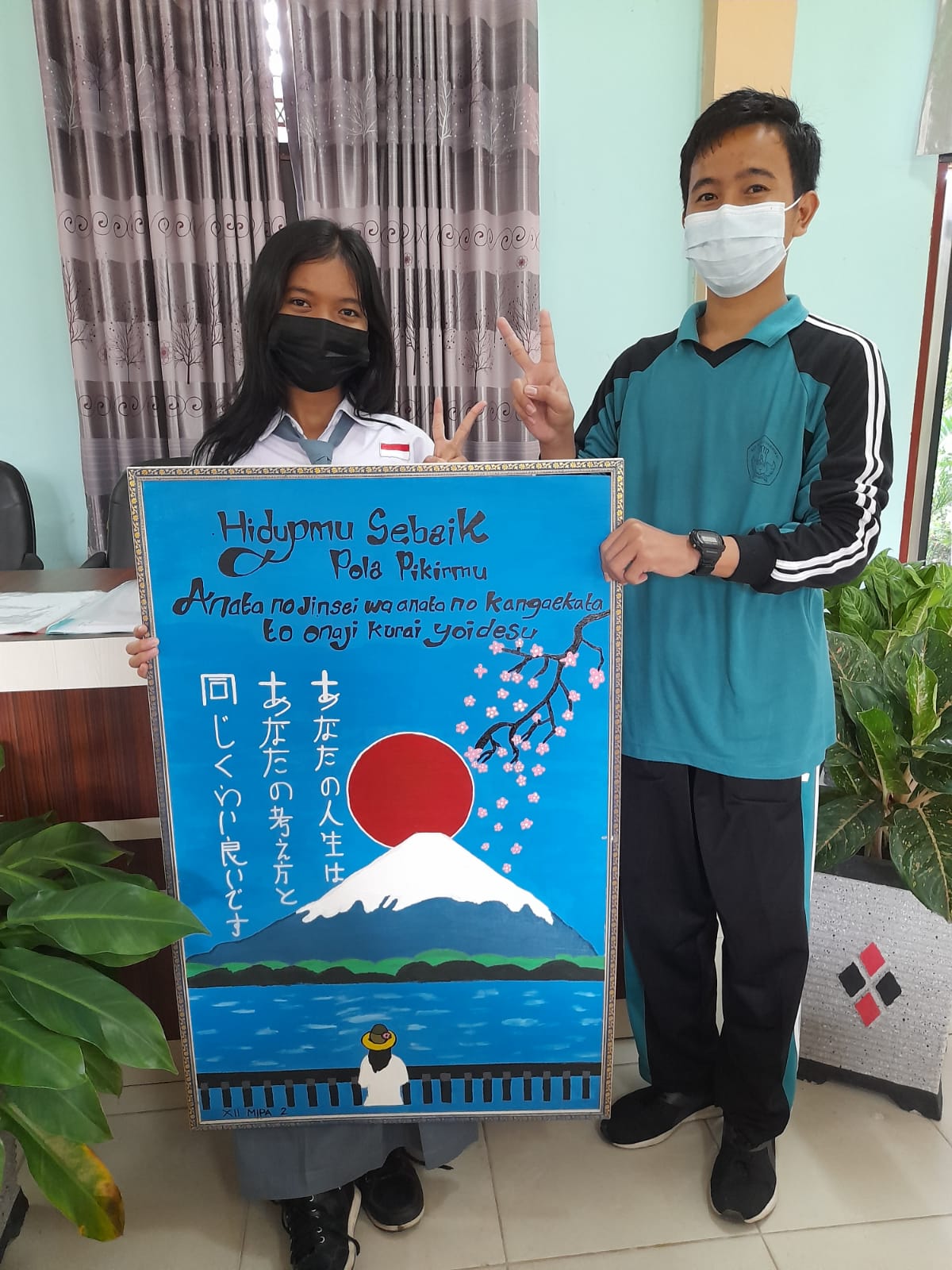 HASIL PRAKTEK MATA PELAJARAN BAHASA JEPANG KELAS XII MIPA SMAN 8 MANDAU