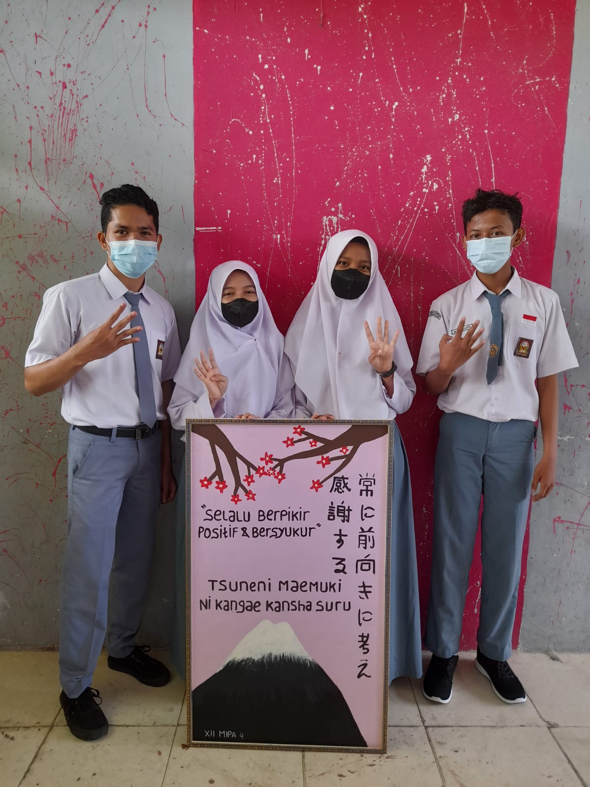 HASIL PRAKTEK MATA PELAJARAN BAHASA JEPANG KELAS XII MIPA SMAN 8 MANDAU