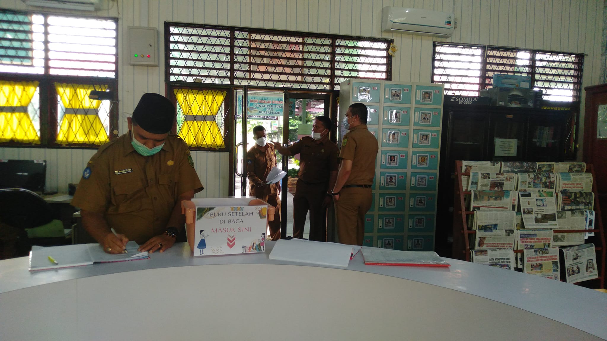 Monitoring Sekolah Smandel Mandau Bengkalis oleh Bapak Kacab Dinas 2