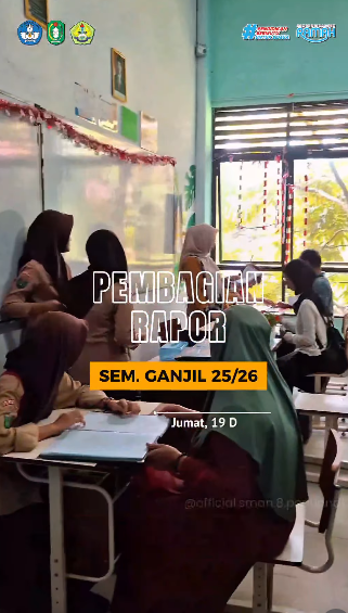umat, 19 Desember 2025 - Telah terlaksana kegiatan Pembagian Rapor Semester Ganjil Tahun Pelajaran 2025/2026.