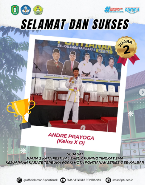 Selamat kepada Andre Prayoga (X D)