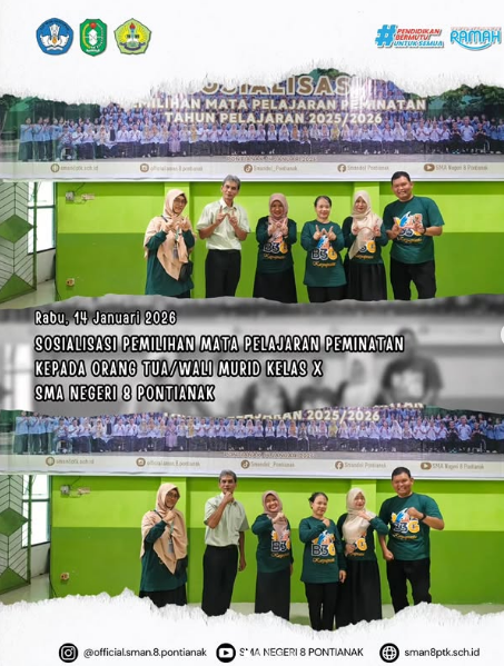 SOSIALISASI PEMILIHAN MAPEL PEMINATAN KEPADA ORANGTUA/WALI MURID KELAS X.