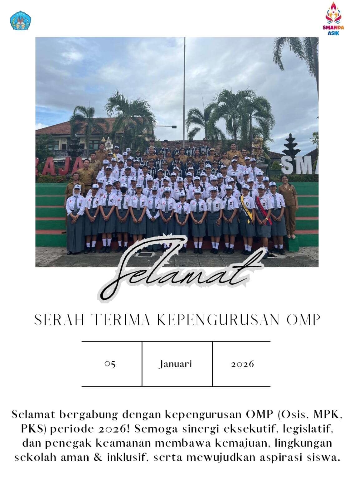 Serah Terima Kepengurusan OMP 2026