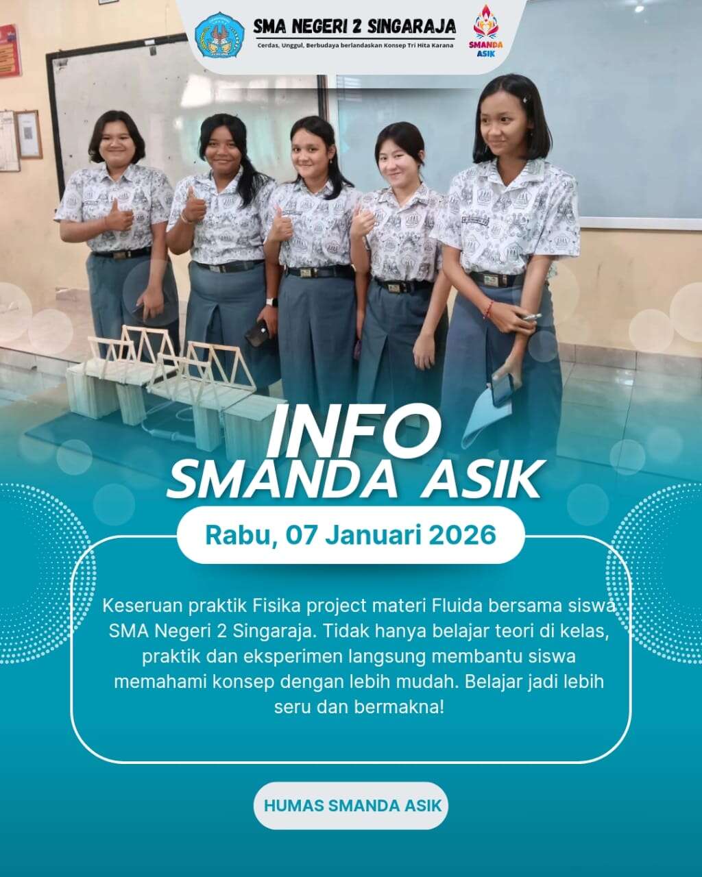 Info Smanda Asik - Keseruan Praktik Fisika