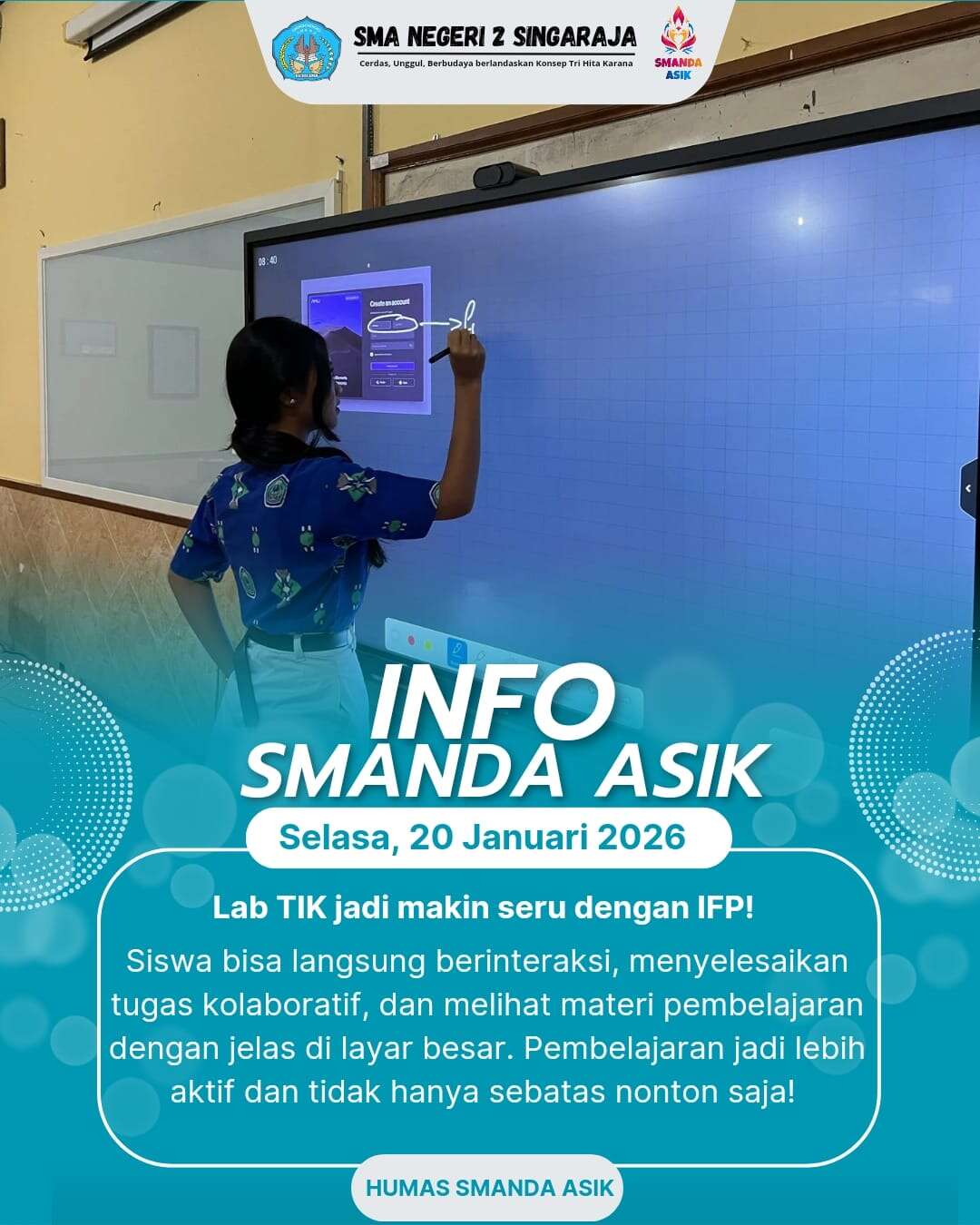Info Smanda Asik: Lab TIK jadi makin seru dengan IFPI