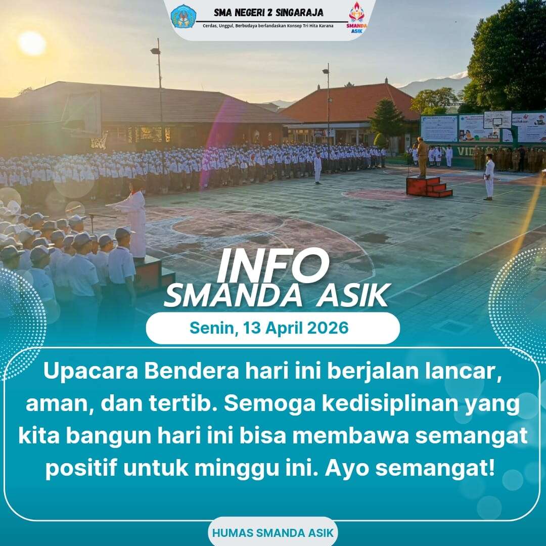 INFO SMANDA ASIK: Upacara Bendera 13 April 2026