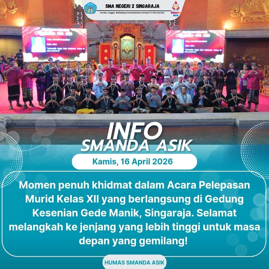 INFO SMANDA ASIK: Acara Pelepasan Murid Kelas XII