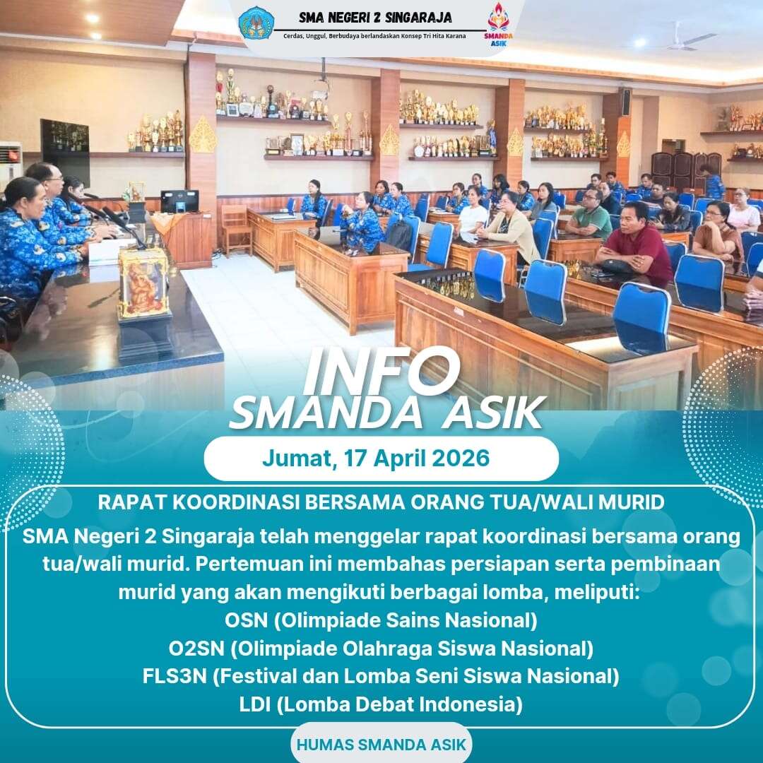INFO SMANDA ASIK: Rapat Koordinasi Bersama Orang Tua/Wali Murid