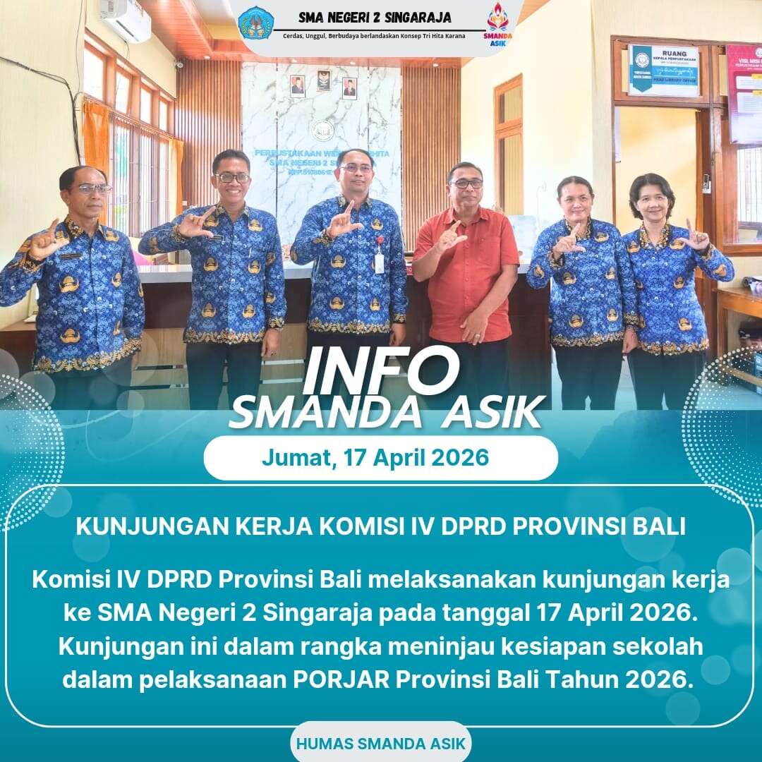 INFO SMANDA ASIK: Kunjungan Kerja Komisi IV DPRD Provinsi Bali