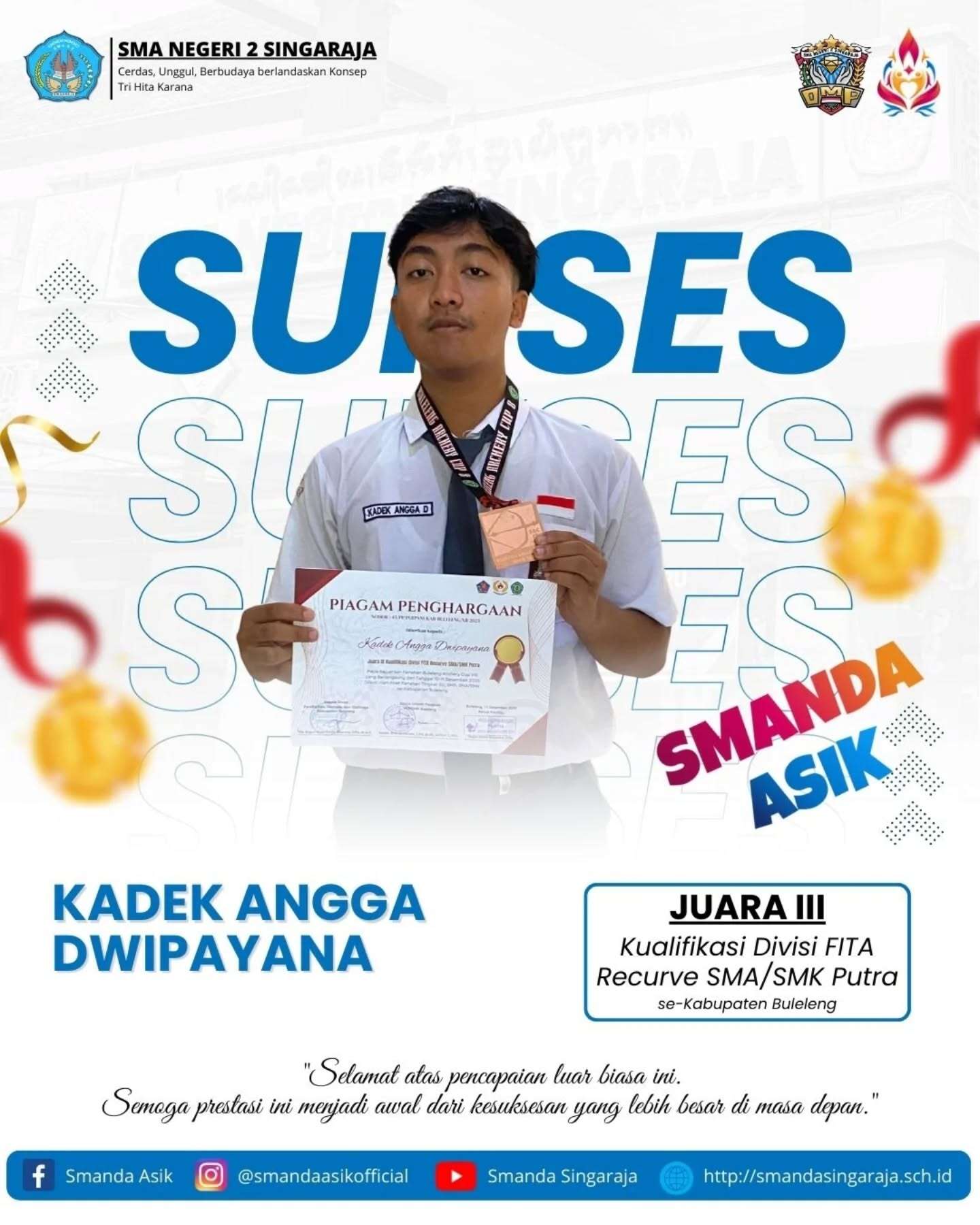 Prestasi Murid SMA Negeri 2 Singaraja