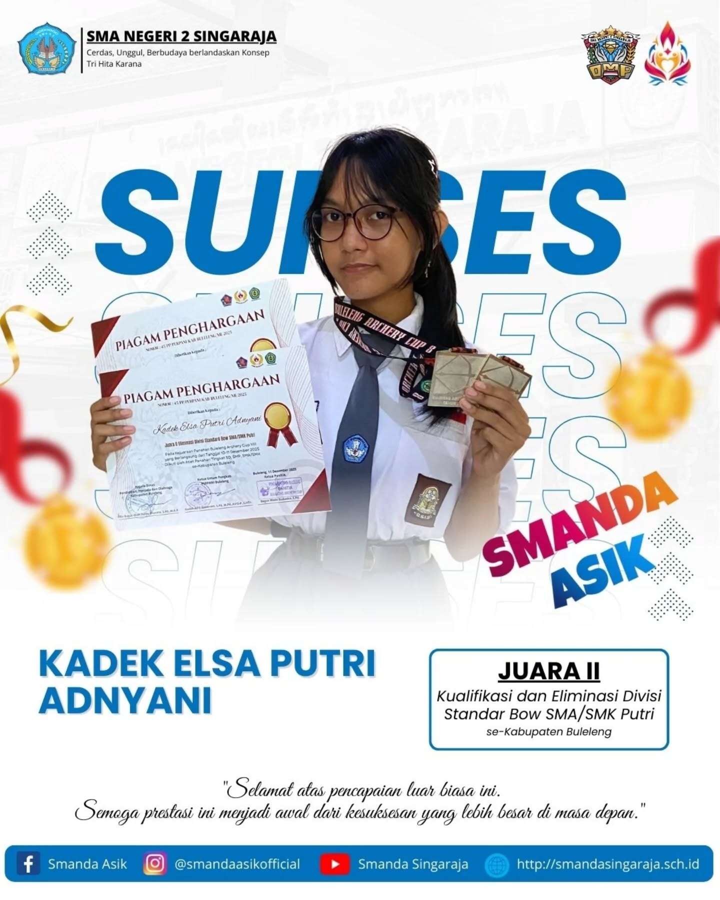 Prestasi Murid SMA Negeri 2 Singaraja