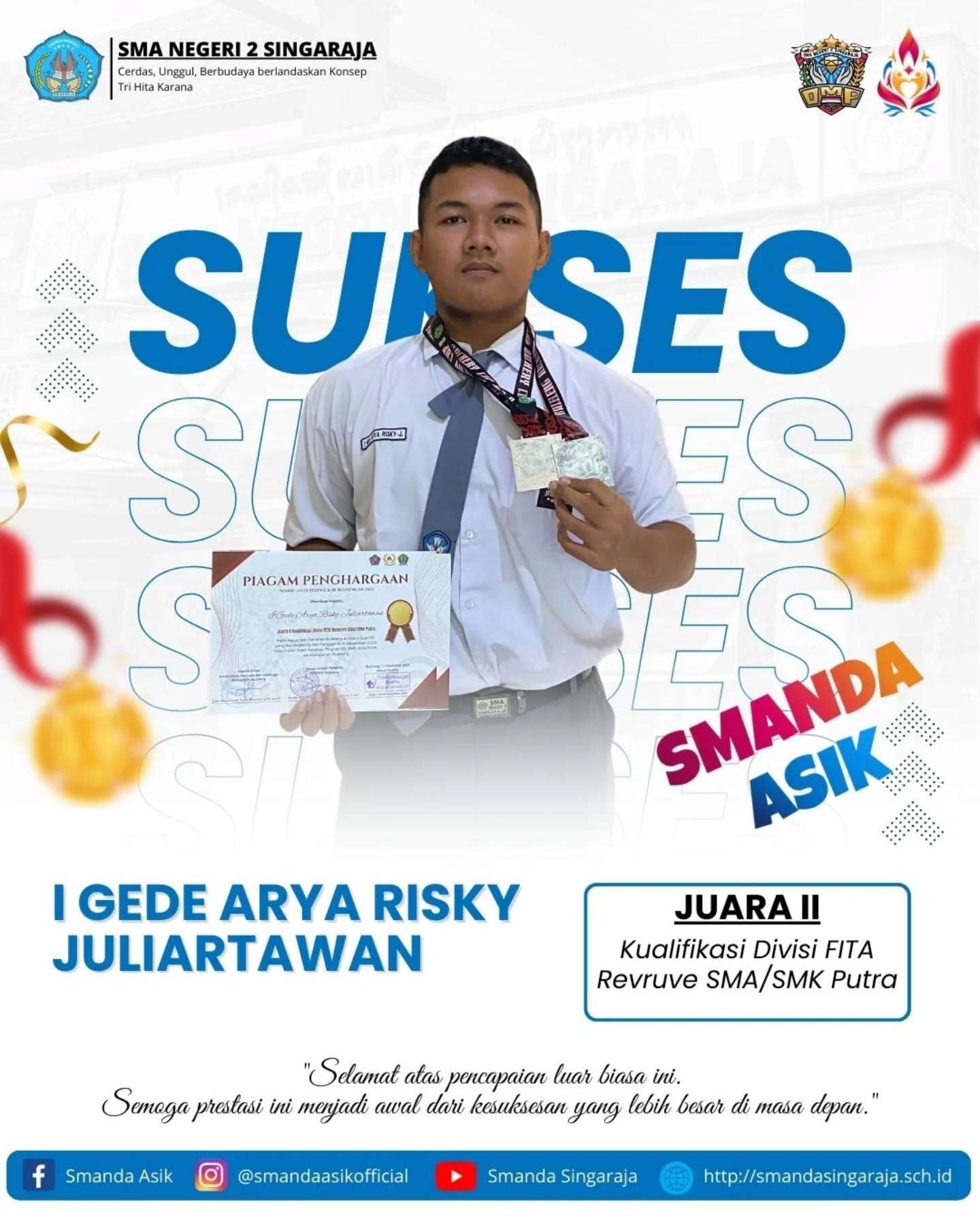 Prestasi Murid SMA Negeri 2 Singaraja