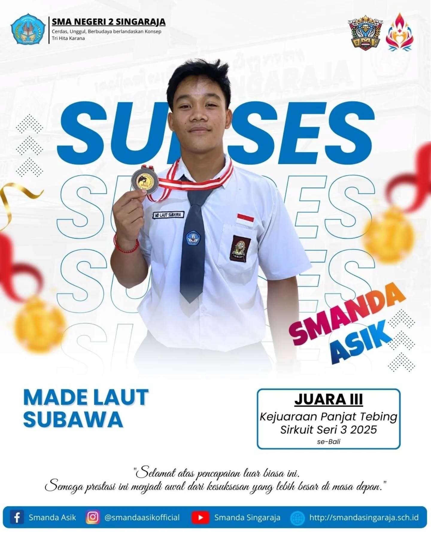 Prestasi Murid SMA Negeri 2 Singaraja