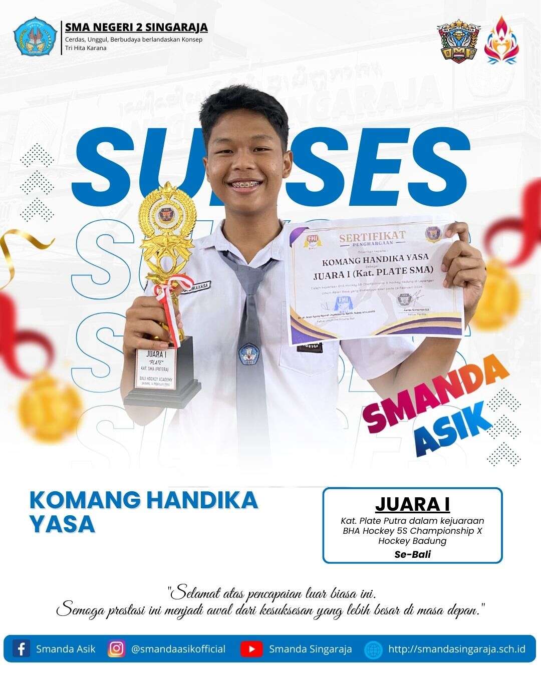 Prestasi Murid SMANDA