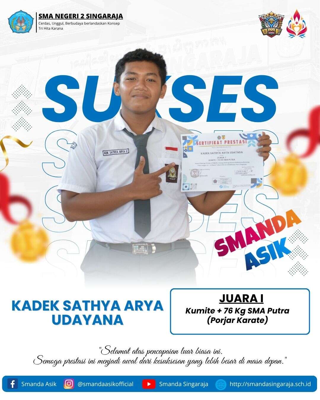 Prestasi Murid SMANDA