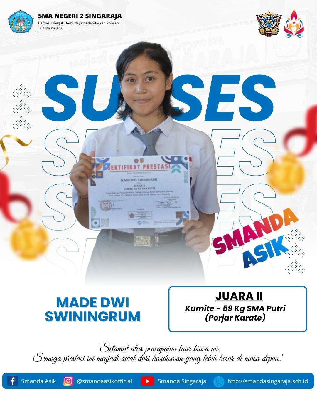 Prestasi Murid SMANDA
