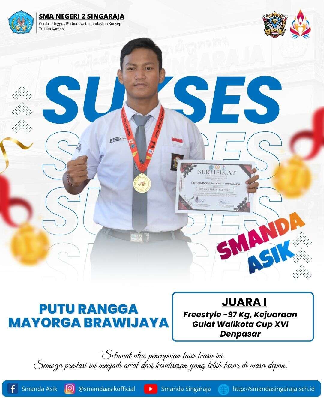 Prestasi Murid SMANDA