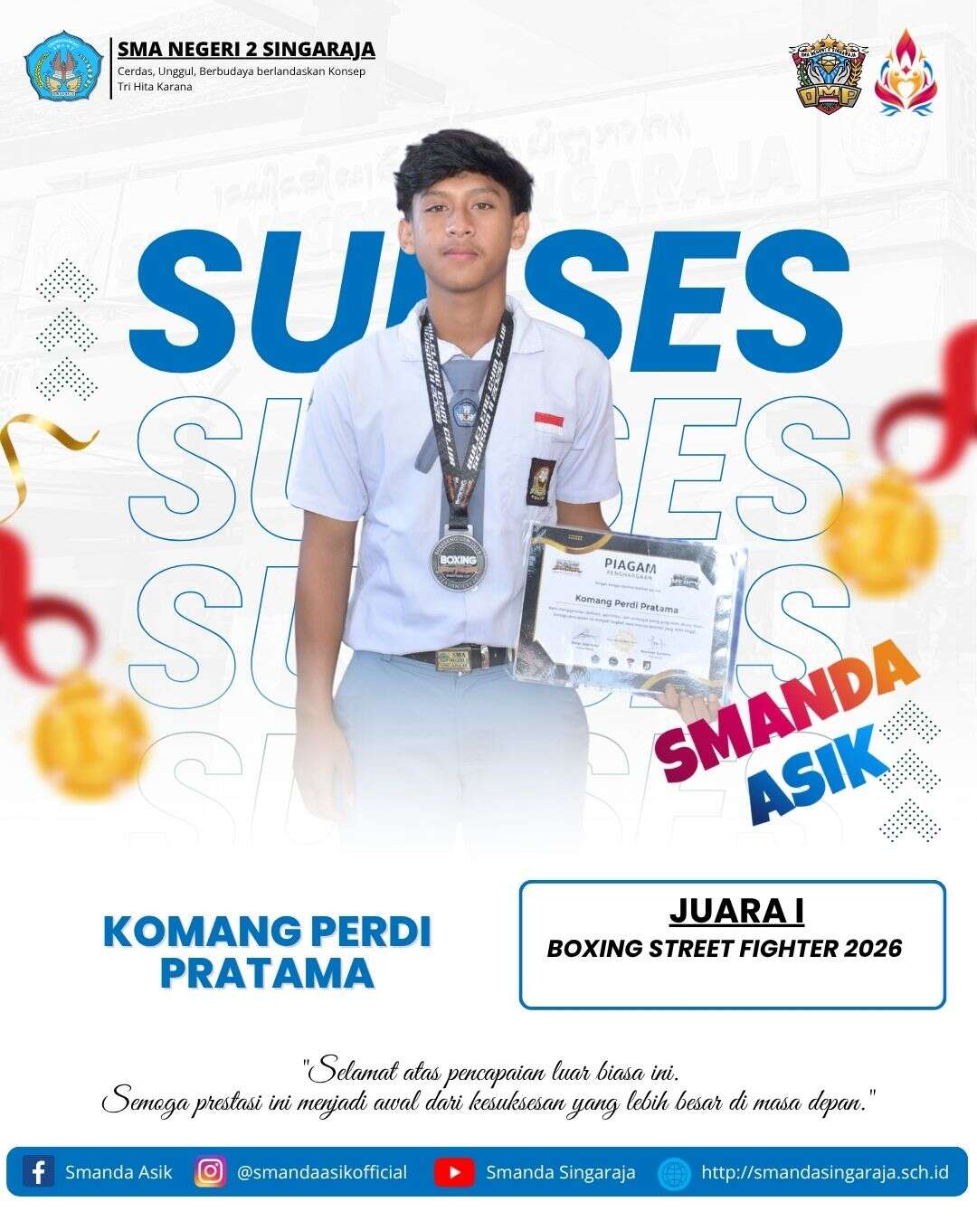 Prestasi Murid SMANDA