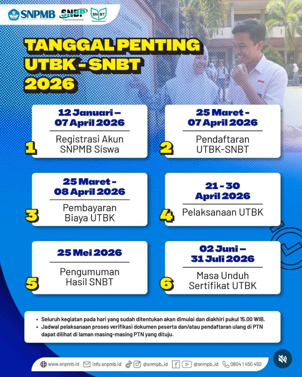 Tanggal Penting UTBK-SNBT 2026